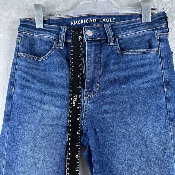 American Eagle Outfitters Skinny Jeans Womens Size 6R Next Level Stretch Blue - Picture 8 of 12